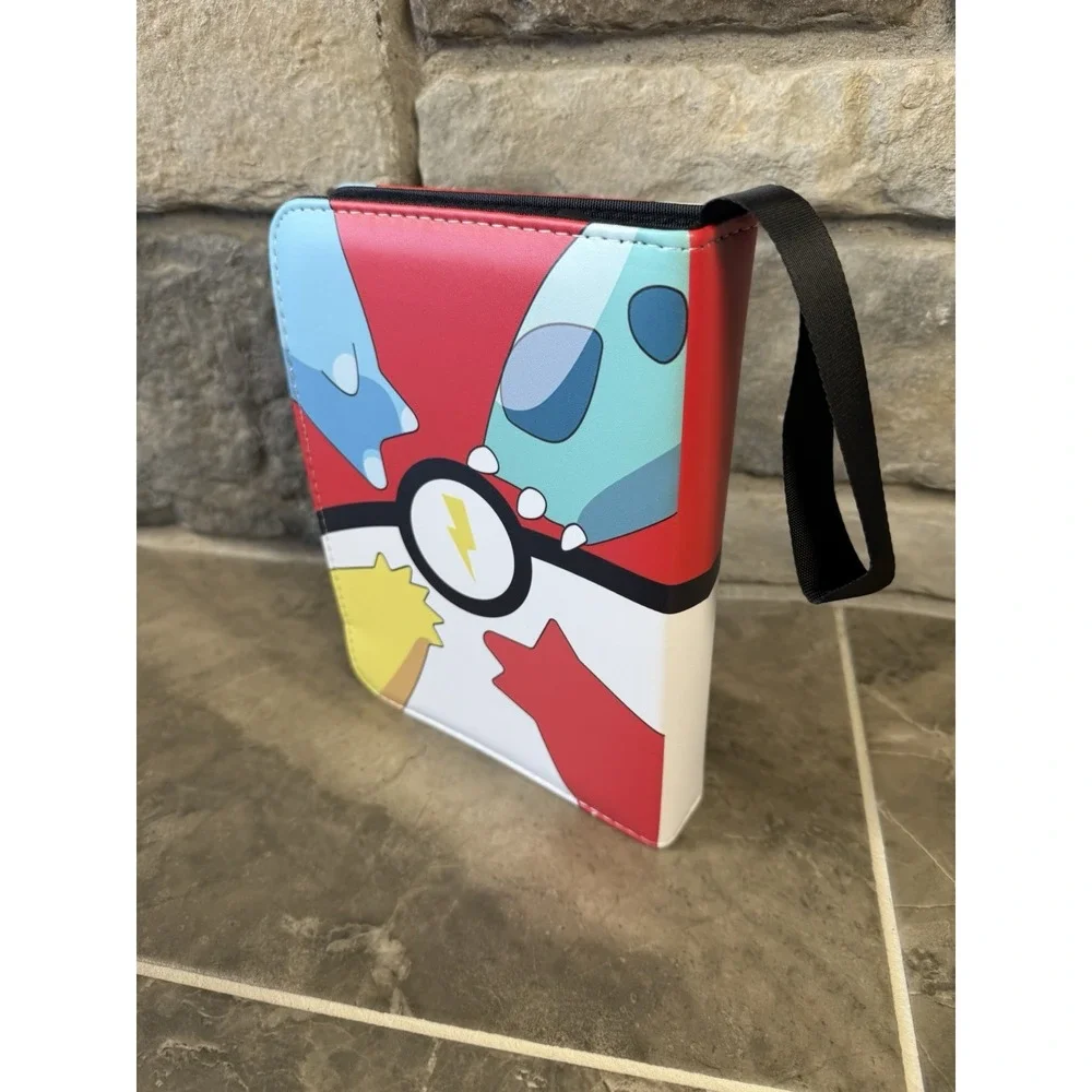 Pokémon Trading Card Binder - 4-Pocket Collector's Album with Wrist Strap 400